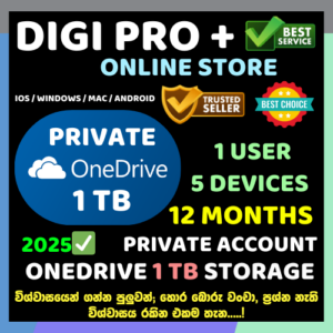 One Drive 1TB Storage - 12 Months (Private Account)