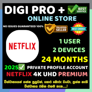 Netflix Ultra HD (4K) Premium - 24 Months (Private Profile Account)